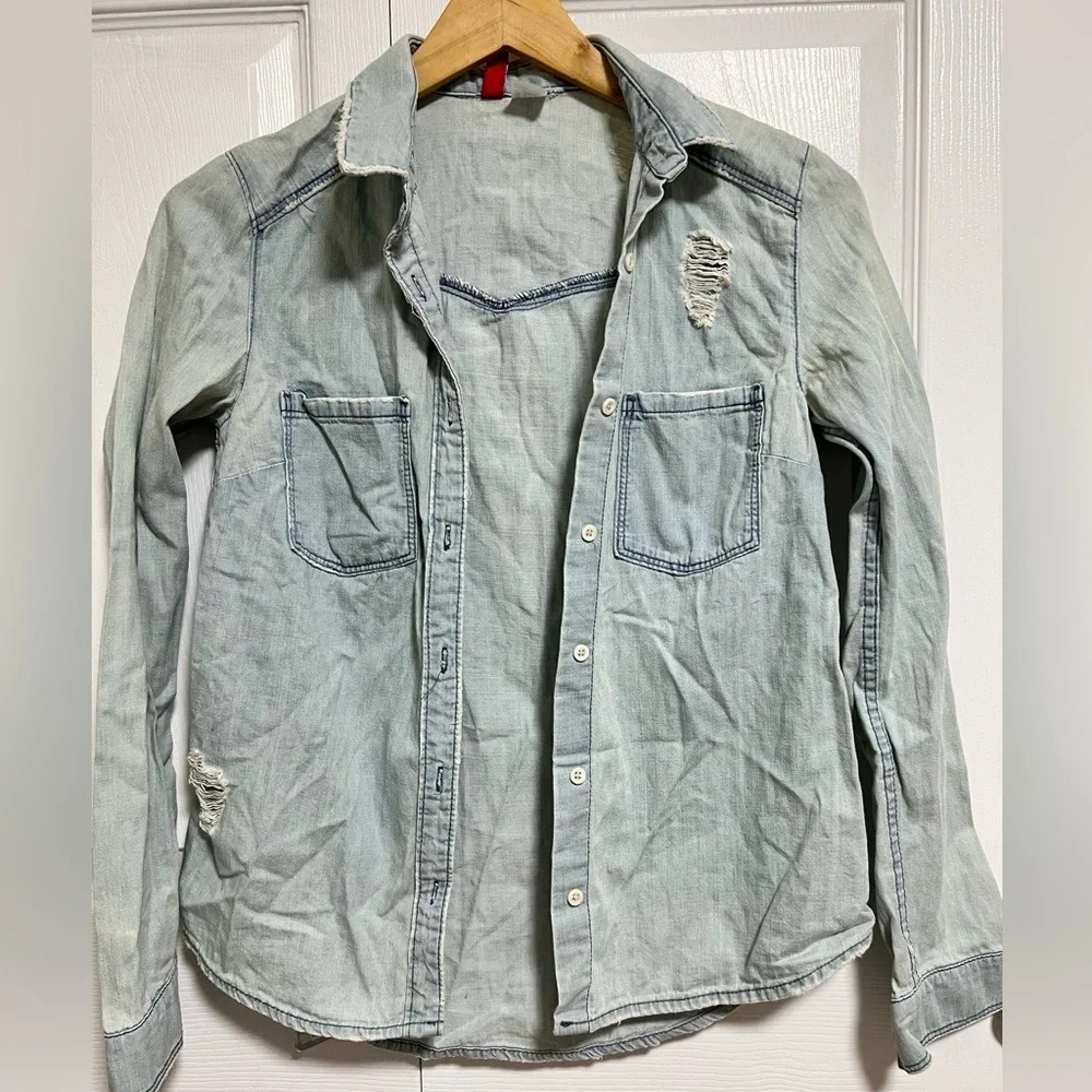 H&M Denim shirt Size 2